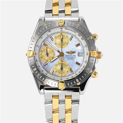 breitling chronomat b13352|breitling mother of pearl.